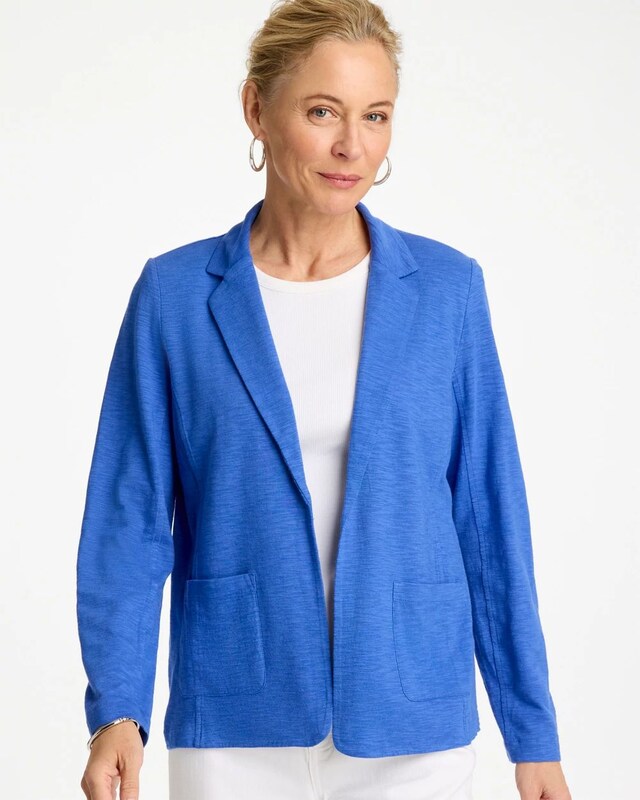 Slub Knit Blazer